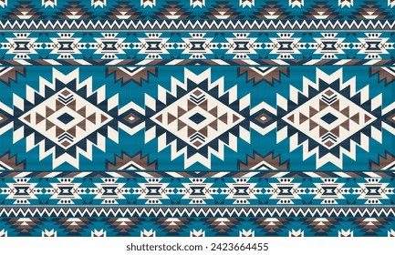 American tribal native seamless pattern.Ethnic traditional Navajo,Aztec,Apache,Southwest vector style.Geometric boho abstract motifs.Fabric,clothing,Mexican blanket,carpet,woven,print,wrap,decoration.