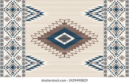 Patrón inconsútil nativo tribal americano.Étnico tradicional navajo,azteca,apache,estilo del vector del suroeste.Motivos abstractos geométricos del boho.Tela,ropa,manta mexicana,alfombra,tejida,impresión,envoltura,decoración.