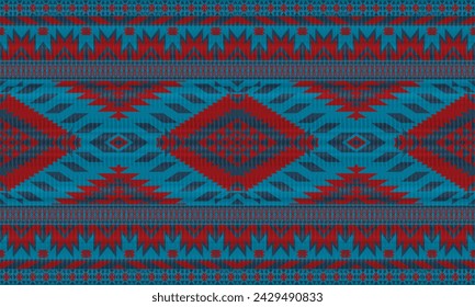 American tribal native seamless pattern.Ethnic traditional Navajo,Aztec,Apache,Southwest vector style.Geometric boho abstract motifs.Fabric,clothing,Mexican blanket,carpet,woven,print,wrap,decoration.