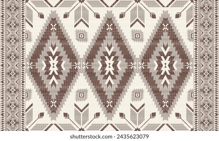 American tribal native seamless pattern.Ethnic traditional Navajo,Aztec,Apache,Southwest vector style.Geometric boho abstract motifs.Fabric,clothing,Mexican blanket,carpet,woven,print,wrap,decoration.