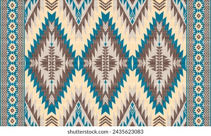 American tribal native seamless pattern.Ethnic traditional Navajo,Aztec,Apache,Southwest vector style.Geometric boho abstract motifs.Fabric,clothing,Mexican blanket,carpet,woven,print,wrap,decoration.