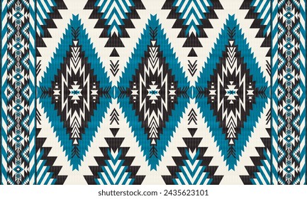 Patrón inconsútil nativo tribal americano.Étnico tradicional navajo,azteca,apache,estilo del vector del suroeste.Motivos abstractos geométricos del boho.Tela,ropa,manta mexicana,alfombra,tejida,impresión,envoltura,decoración.