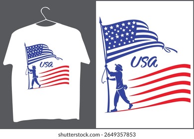 Illustrateur et dessin en t-shirt américain eps10