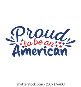 American T-shirt Design For Proud American