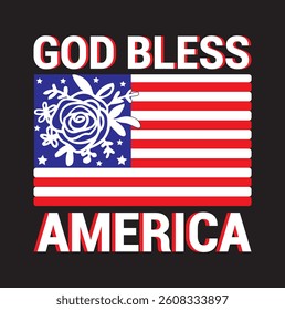 AMERICAN T-SHIRT DESIGN, USA FLG ART VECTOR