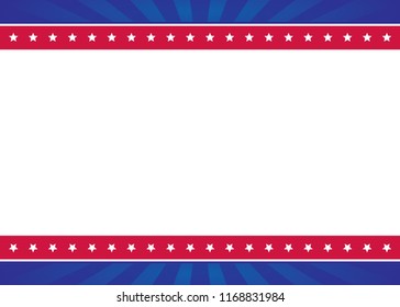 American United States Patriotic Background Illustration