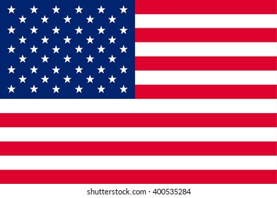 American or United States , US / USA Flag. Vector illustration flag for Independence Day or 4th of July.