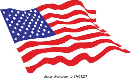 American USA flag vector design