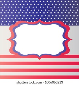 American  USA stars and stripes patriotic traditional vintage american poster design