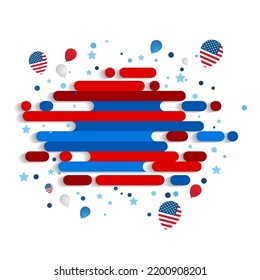 American vector icon illustration design template