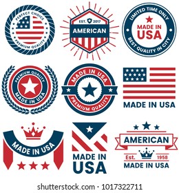 American Vector label for banner, poster, flyer