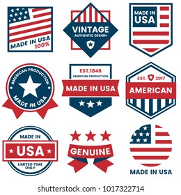 American Vector label for banner, poster, flyer