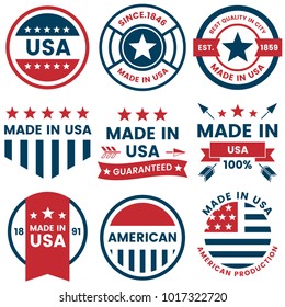 American Vector label for banner, poster, flyer