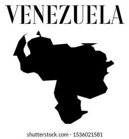 American Venezuela outline world map silhouette vector illustration, creative design background, national country flag, objects, element, symbols from countries all continents set.