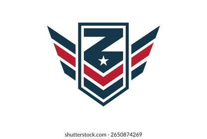American Veteran Shield Patriotic Ilustração de projeto nacional