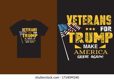 American veteran trump suppoter  vector