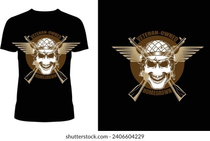American Veteran T-Shirt Design Concept.