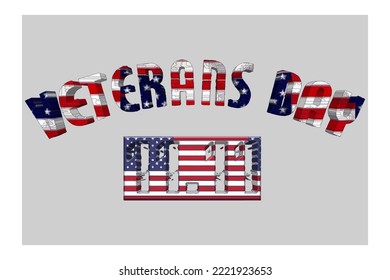 American Veterans Day lustration eps.10