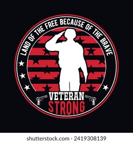 Amerikanische Veteranen, die in der usa verrückt sind, dienen mit Ehre, Premium-Veteranen Tag-T-Shirt-Design