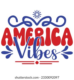 American vibes, design and vector file.