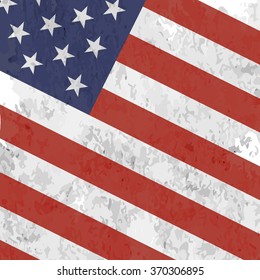 American Vintage Flag Background. 