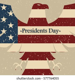 American Vintage Flag Background.