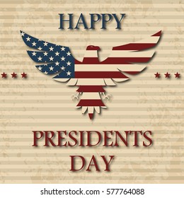 American Vintage Flag Background.