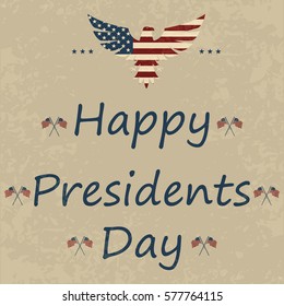 American Vintage Flag Background.