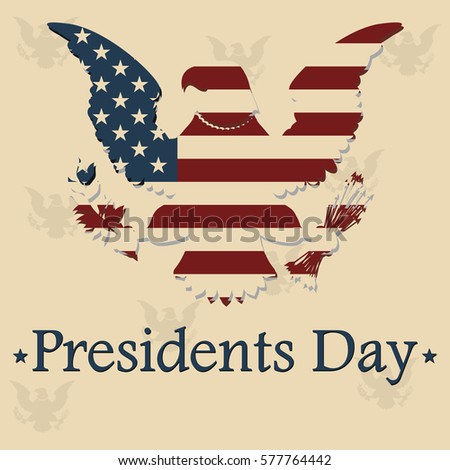 American Vintage Flag Background.