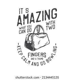 american vintage illustration it’s amazing what you can do with two fingers and a thumb for t shirt design