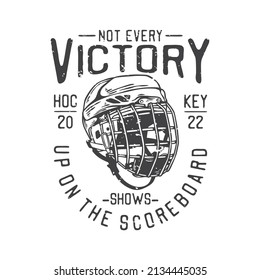 american vintage illustration not every victory shows up on the scoreboard for t shirt design