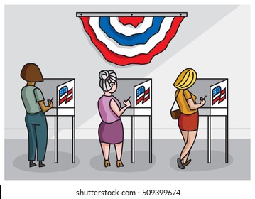 voting booth clip art