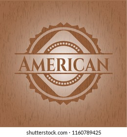 American wood emblem. Retro