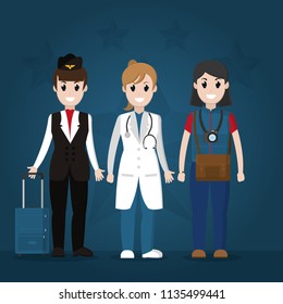 American workers cartoons