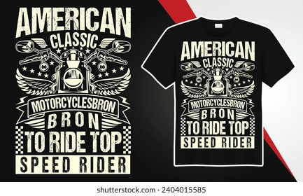 Americana classic motorcycles born to ride top speed rider