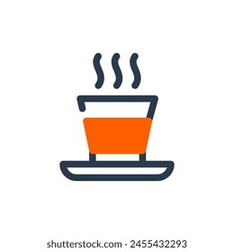 Americano Coffee Beverage Icon Illustration