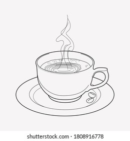 Americano icon line element. Vector illustration of americano icon line isolated on clean background for your web mobile app logo design.
