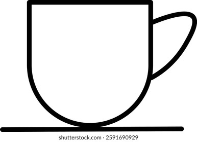 Americano Vector Line Icon Design