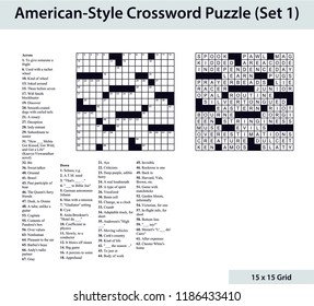 americanstyle crossword puzzle 15 x 260nw 1186433410