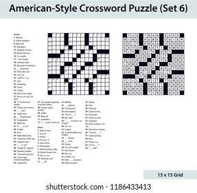 americanstyle crossword puzzle 15 x 260nw 1186433413