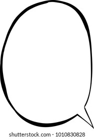American-style style Speech balloon 3.This is a vector illustration.