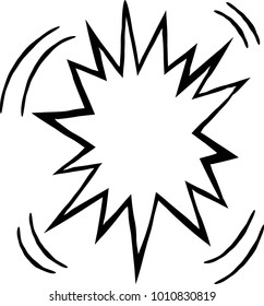 American-style style Speech balloon 4.This is a vector illustration.