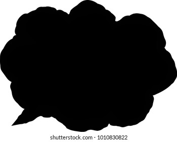American-style style Speech balloon 5.This is a vector illustration.