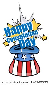 America's Constitution Day Vector Illustration