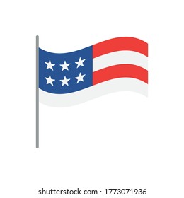 America's flag vector icon illustration