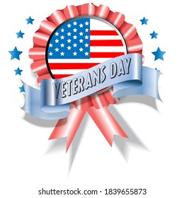 America's Veterans Day Sign and Badge