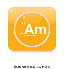 americium chemical element button