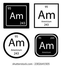 americium icon vector illustration design