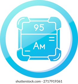 Diseño de icono de Vector de línea de americio