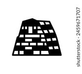 Ames Monument  icon in vector. Logotype
